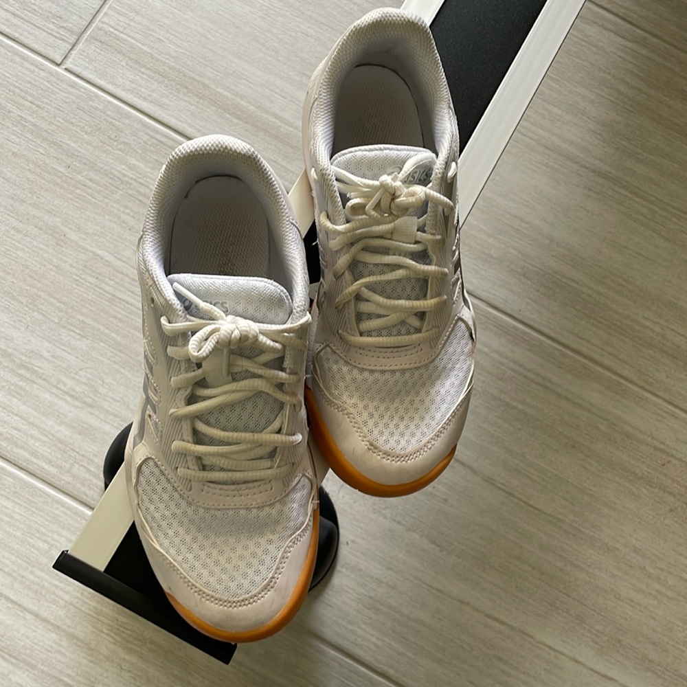 ASICS White volleyball sneakers. Gently used. Make an offer.